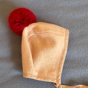 Briar baby Bonnet Wool with Pom Pom